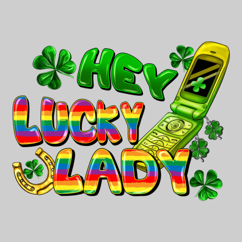 Hey Lucky Lady Flip Phone Premium Tee by FaDigitalArtStudio | Teevron
