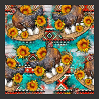 chicken with eggs and sunflowers seamles pattern | Teevron