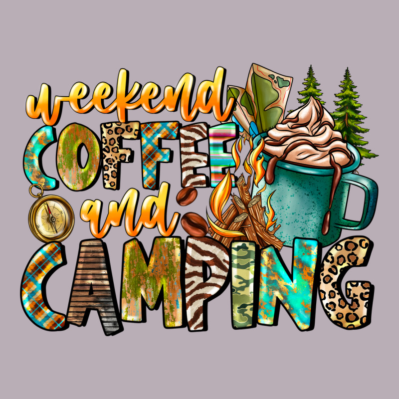Weekends Coffee And Camping Vintage Tee by CowhideDigitalArt | Teevron
