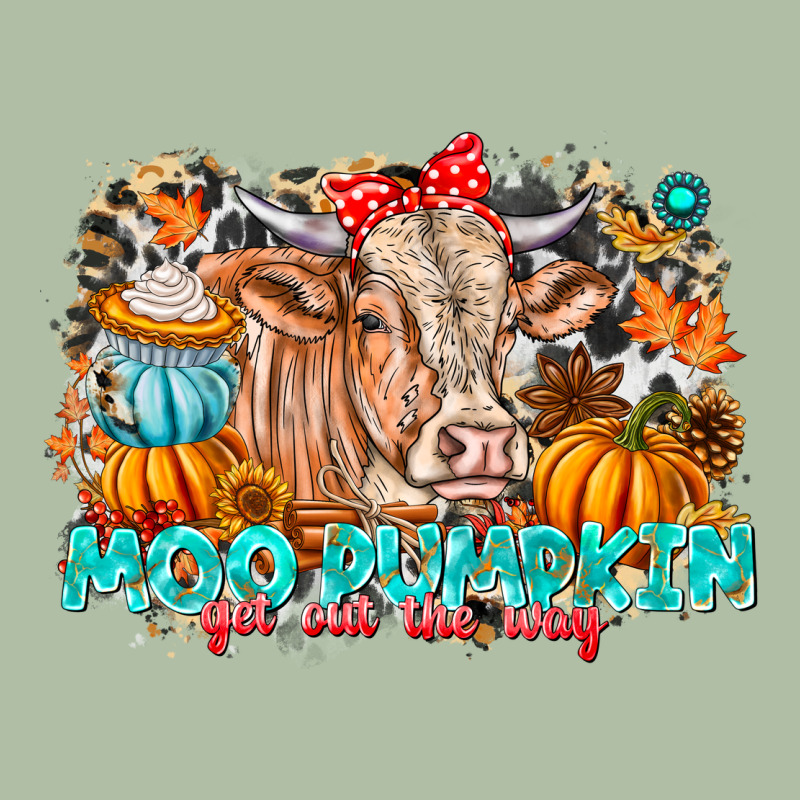 Moo Pumpkin Get Out The Way Urban Heavy Tee by CowhideDigitalArt | Teevron