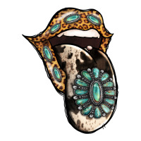 Turquoise Gemstone Leopard Cowhide Tongue | Teevron