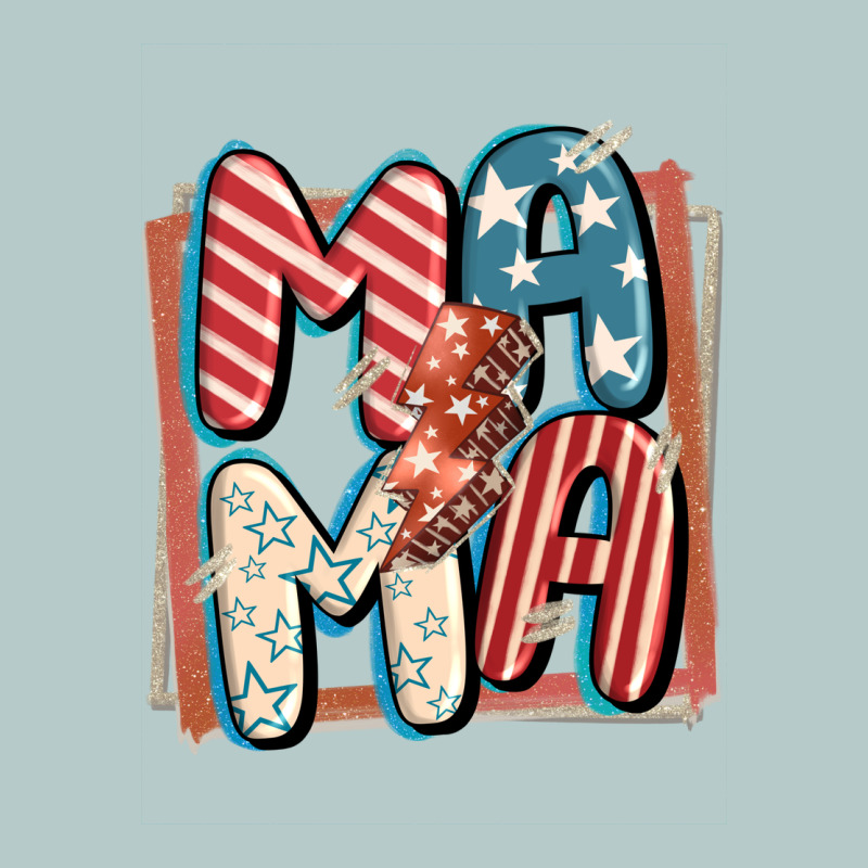 4th Of July Mama With Lightning Bolt Heavy Core Tee by FaDigitalArtStudio | Teevron