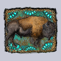 Bison With Gemstone Background Heavyweight Hoodie | Teevron