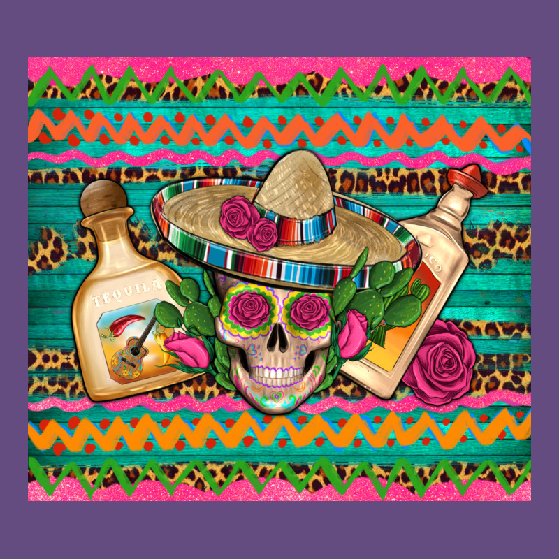 Mexican Tequila Skull Roses Cactus Sombrero Vintage Hoodie by Artiststas | Teevron