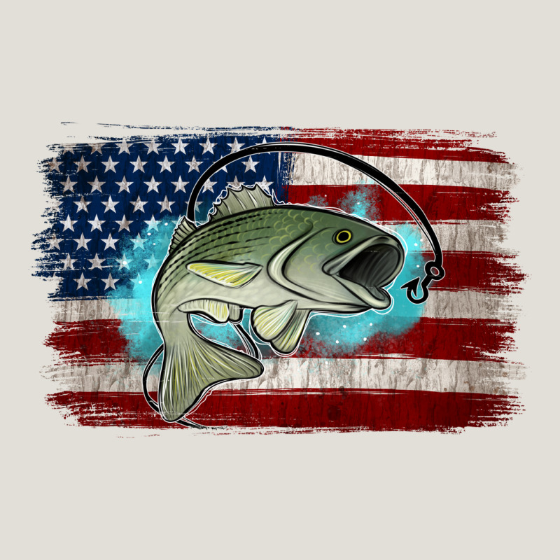 American Flag Fish Heavy Core Tee by Jasminsmagicworld | Teevron