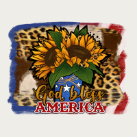 Patriotic Sunflower God Bless America Zipper Hoodie | Teevron