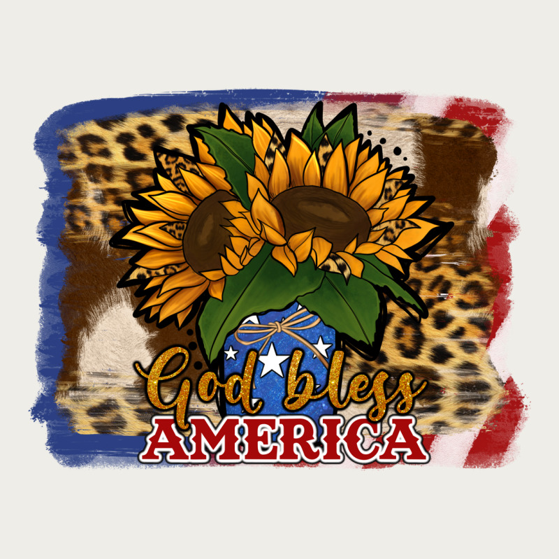 Patriotic Sunflower God Bless America Zipper Hoodie by Jasminsmagicworld | Teevron
