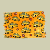 School Bus Pattern Heavy Core Tee | Teevron