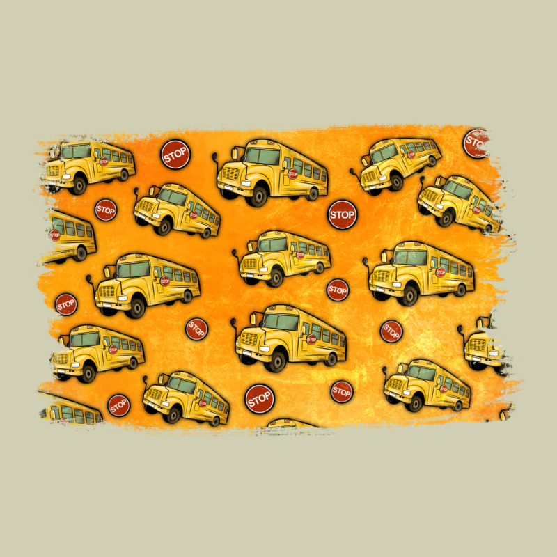 School Bus Pattern Heavy Core Tee by Jasminsmagicworld | Teevron