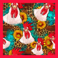 Western  Chicken With Sunflowers Seamless Pattern Classic Tee | Teevron