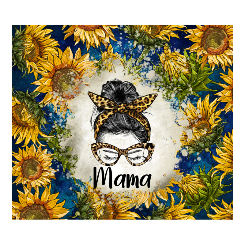 Sunflowers Messy Bun Mama Premium Hoodie by BarkalooDesign | Teevron