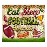Eat Sleep Football Repeat Tumbler Premium Tee | Teevron