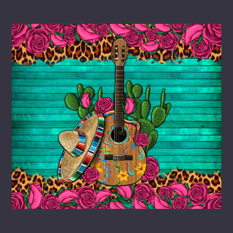 Mexican Guitar Roses Cactus Sombrero Vintage Hoodie by Artiststas | Teevron