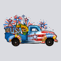 Usa 4th Of July Sunflower Truck Zipper Hoodie | Teevron
