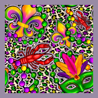 Mardi Gras Crawfish Leopard  Seamless Pattern Classic Tee | Teevron