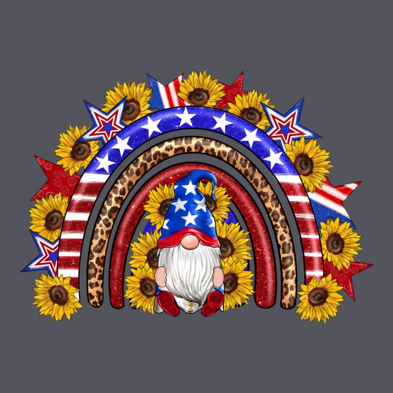 American Flag Gnomes Sunflowers Rainbow Vintage Hoodie by Artiststas | Teevron