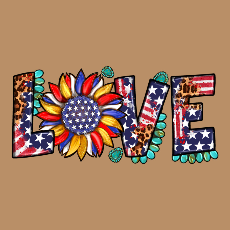 Love Sunflower Usa Flag Leopard Vintage Hoodie by Artiststas | Teevron