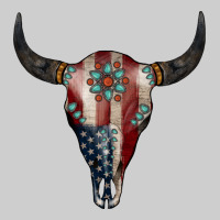 American Bull Skull Gemstone Premium Sweatshirt | Teevron