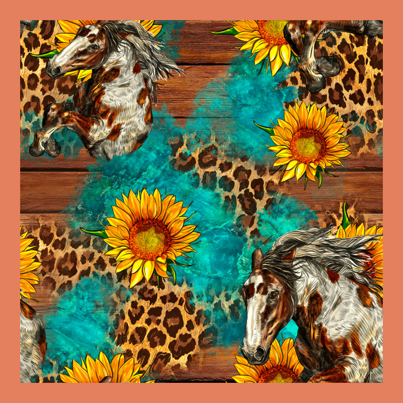 Western Horse And Sunflower Seamless Pattern Classic Tee by FaDigitalArtStudio | Teevron