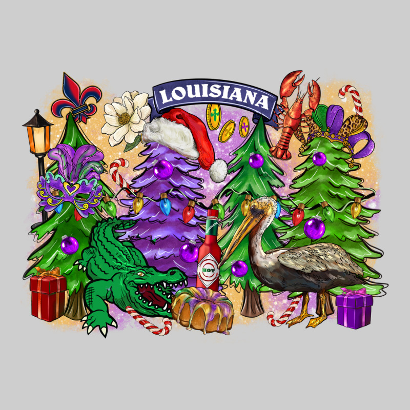Christmas Louisiana Mardi Gras Trees Premium Tee by FaDigitalArtStudio | Teevron