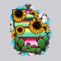 Georgia Map Sunflower Cactus Serape Heavyweight Sweatshirt | Teevron
