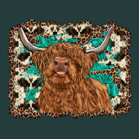 Highland Cow Western Background Classic Tee | Teevron