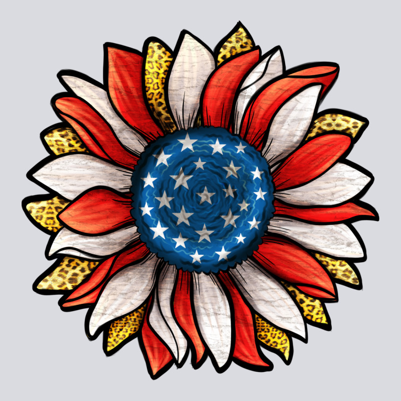 Patriotic Sunflower Zipper Hoodie by Jasminsmagicworld | Teevron
