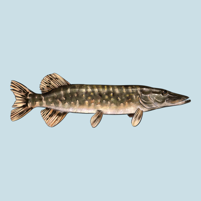 Northern Pike Fish Illustrations Ladies Tee by LillyAllenDesigns | Teevron
