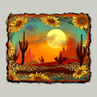 Western Desert Sunset Background Heavyweight Hoodie | Teevron