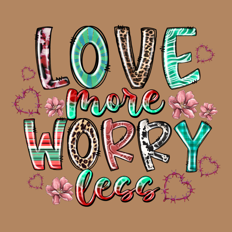 Love More Worry Less Long Sleeve Tee by RacoonDesign | Teevron