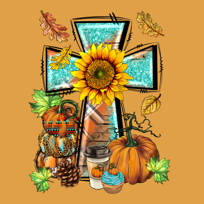 Western Thankful Cross Pumpkin Premium Hoodie by BarkalooDesign | Teevron