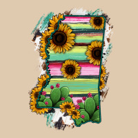 Mississippi Map Sunflower Cactus Serape Heavyweight Sweatshirt | Teevron