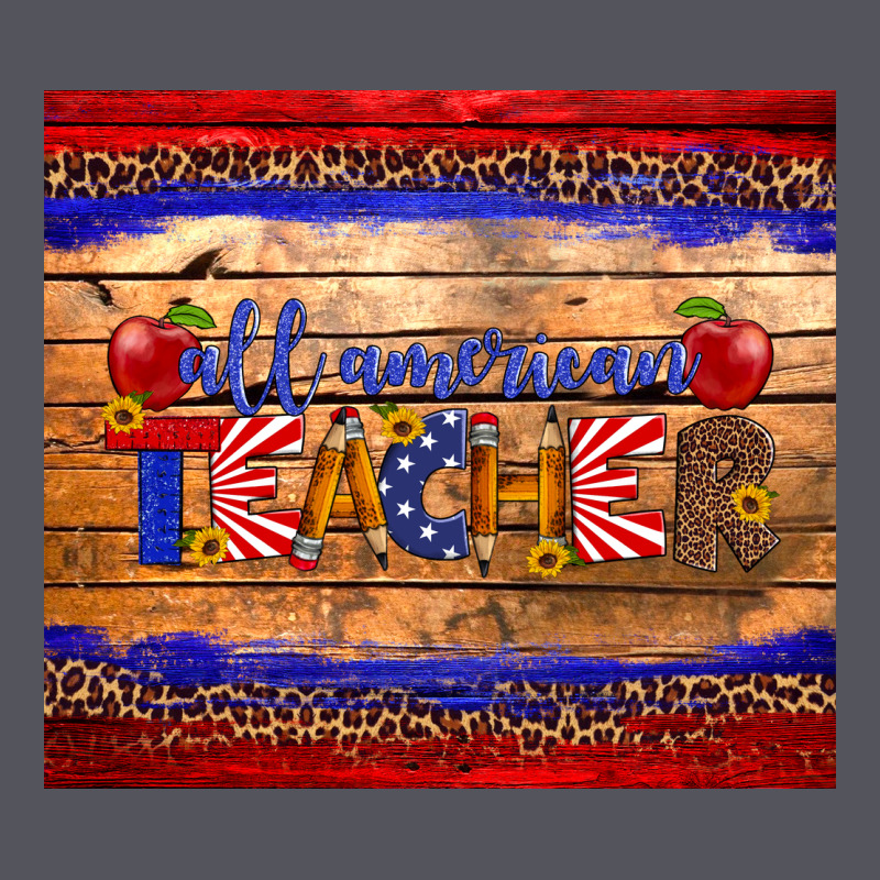 All American Teacher Tumbler Vintage Hoodie by Artiststas | Teevron