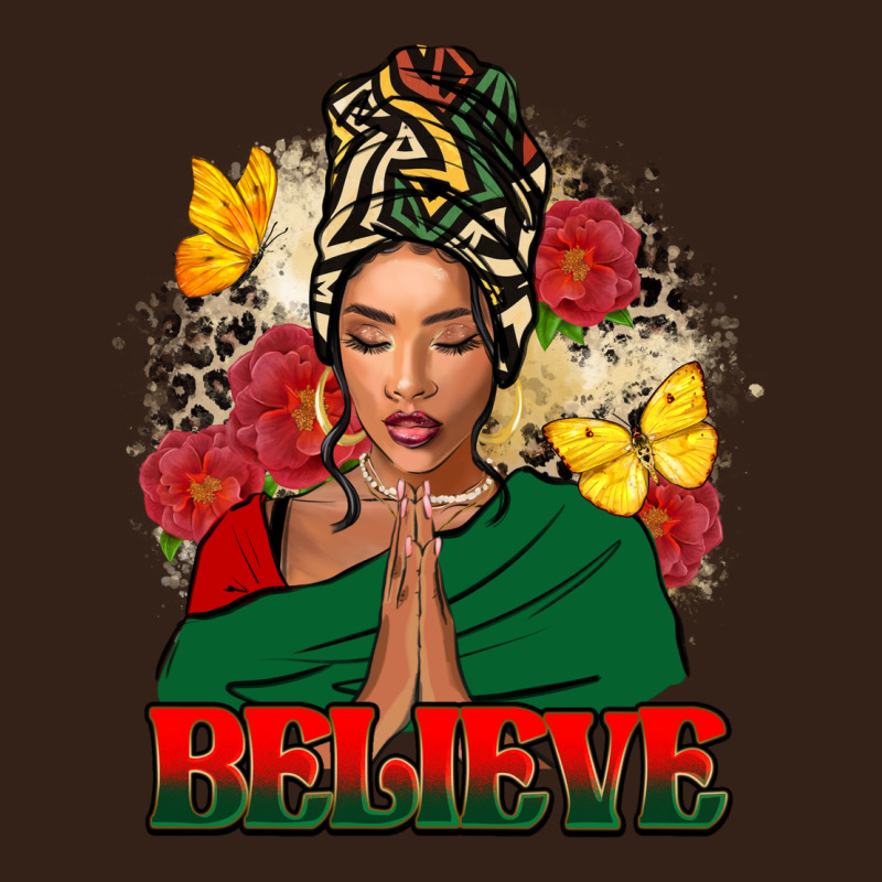 Believe Black Woman Heavy Core Tee by FaDigitalArtStudio | Teevron