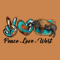 Peace Love West Bison Heavyweight Hoodie | Teevron