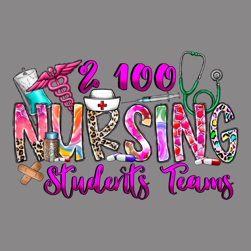 100 Nursing Students Teams Vintage Tee by CowhideDigitalArt | Teevron