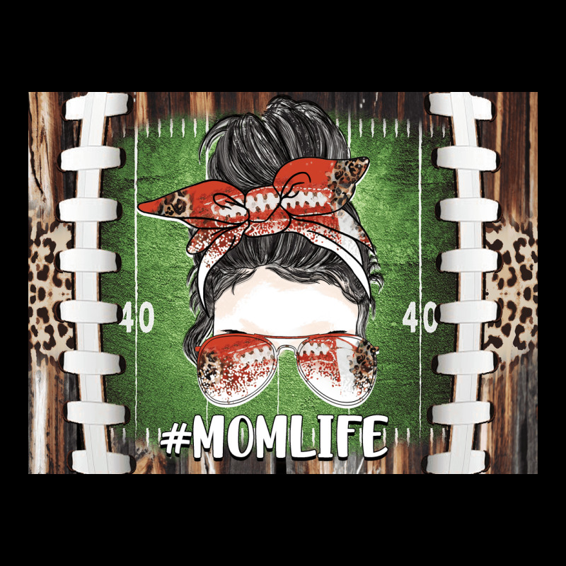 American Football Mom Life Ladies Tee by CowhideDigitalArt | Teevron