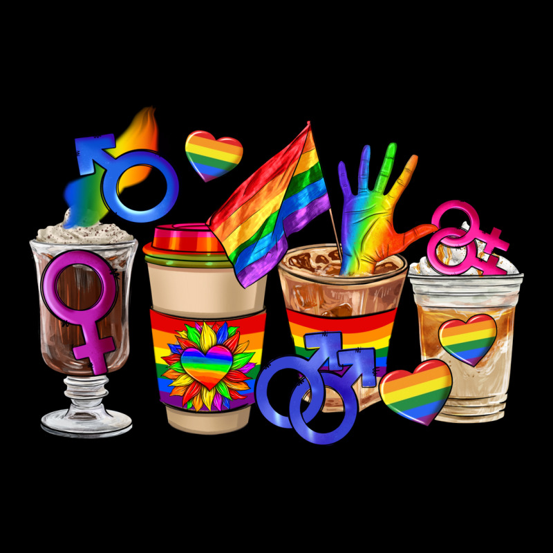 Lgbt Coffee Cups Heavy Core Tee by FaDigitalArtStudio | Teevron