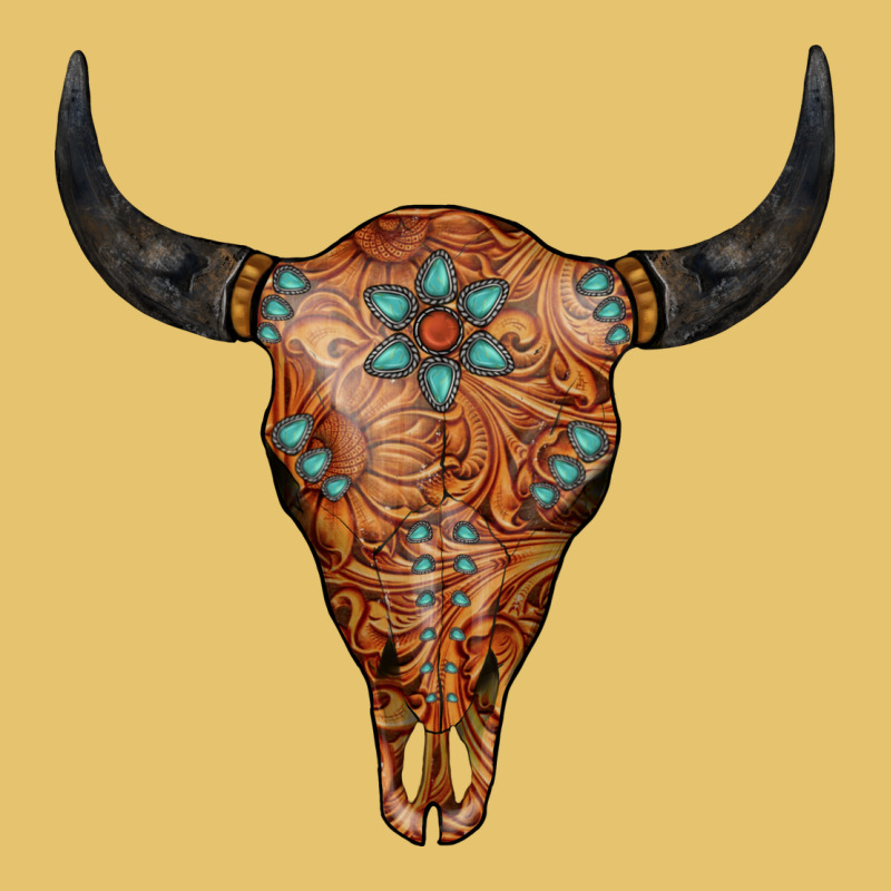 Western Tooled Leather Bull Skull Premium Sweatshirt by Jasminsmagicworld | Teevron