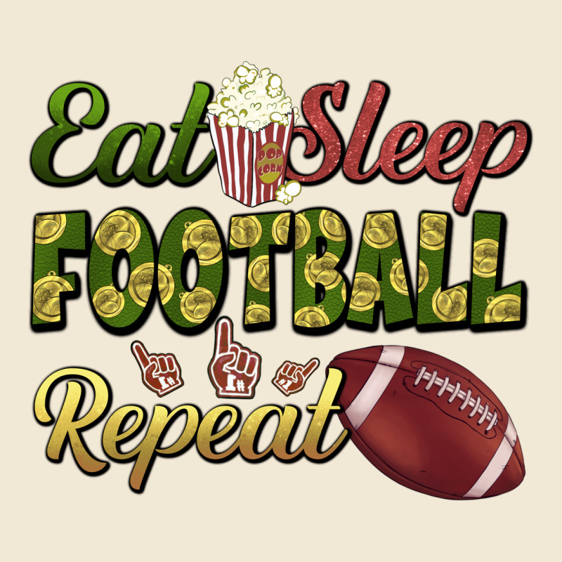 Eat Sleep Football Repeat Premium Tee by BundleAndBundleShop | Teevron