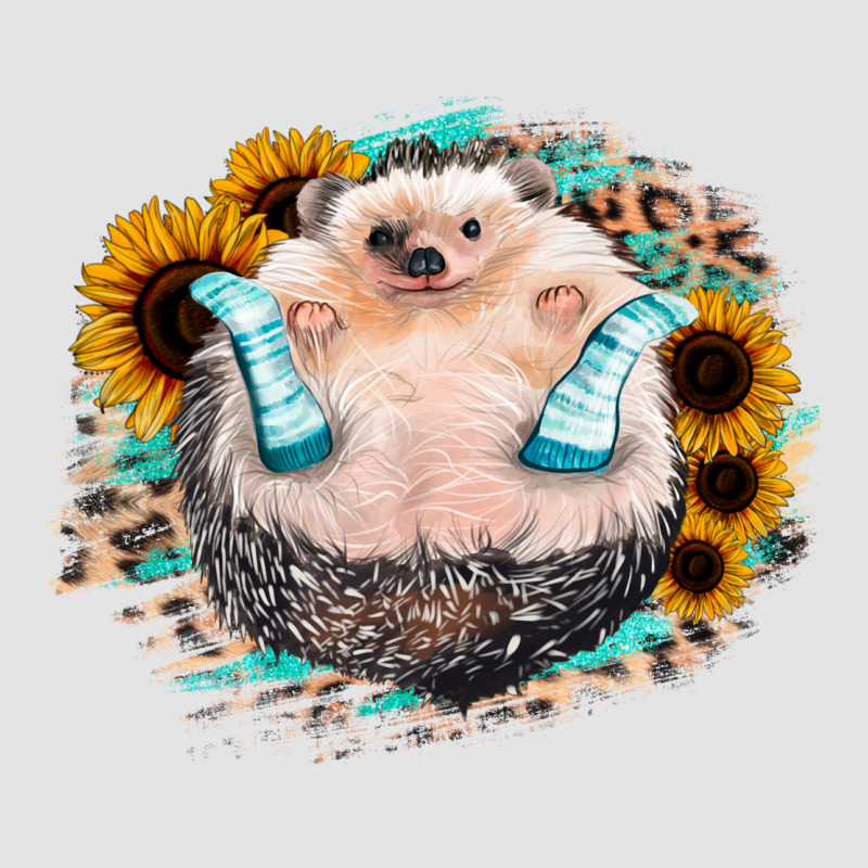 Sunflower Leopard Hedgehog Premium Sweatshirt by Jasminsmagicworld | Teevron