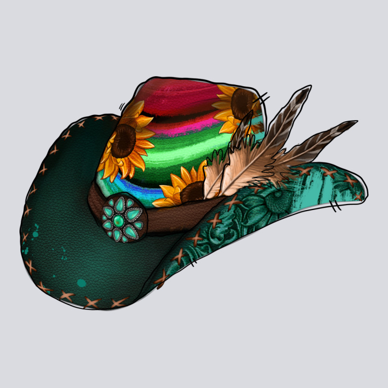 Aztec Sunflower Cowboy Hat Zipper Hoodie by Jasminsmagicworld | Teevron