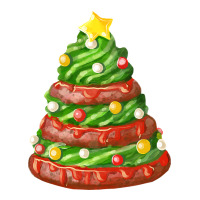 Green Chocolate Christmas Cookie Cake Premium Tee | Teevron