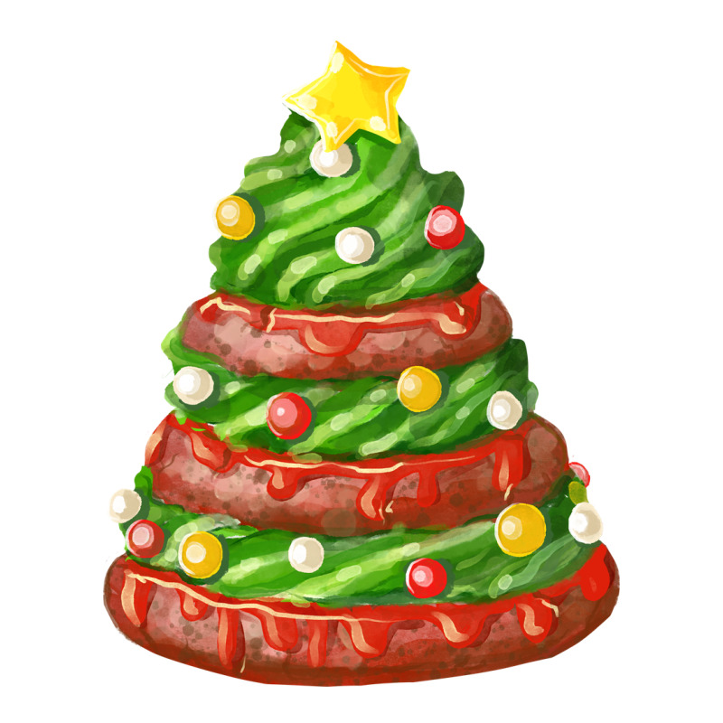Green Chocolate Christmas Cookie Cake Premium Tee by FaDigitalArtStudio | Teevron