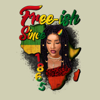 Free-ish Since 1865 Black Woman Heavy Core Tee | Teevron