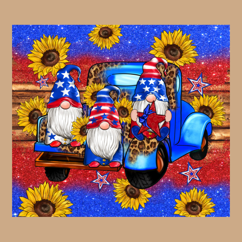 American Flag Gnomes Truck Sunflowers Star Leopard Glitter Vintage Hoodie by Artiststas | Teevron