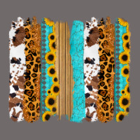 Turquoise Sunflowers Cowhide Leopard Glitter Background Urban Hoodie | Teevron