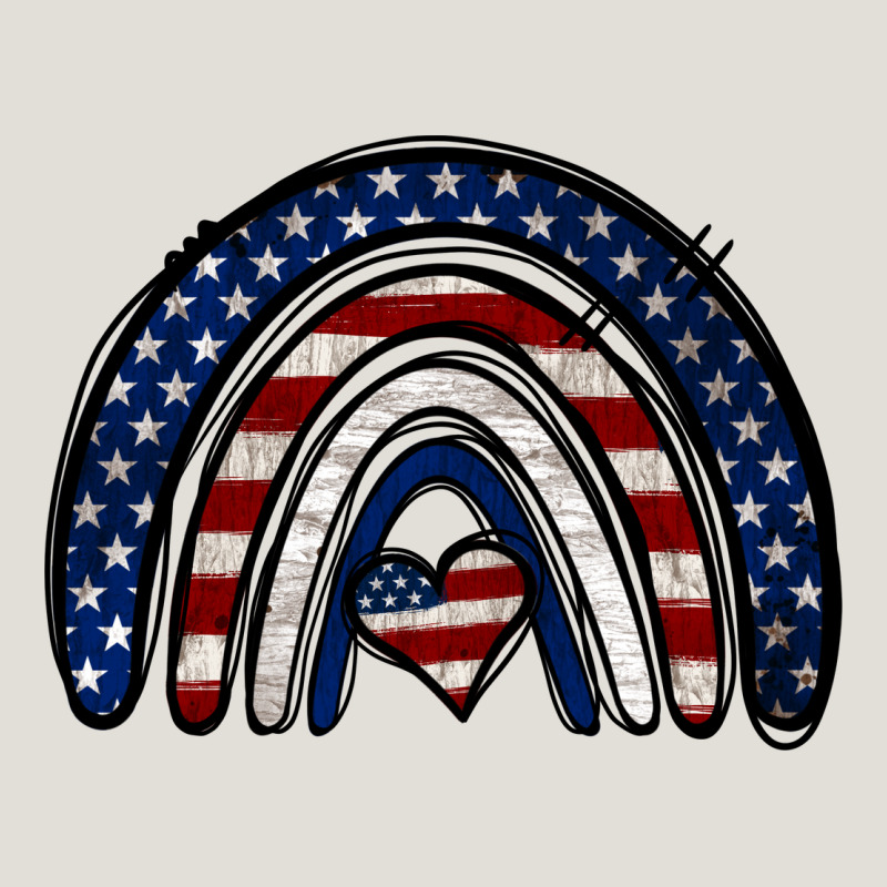 Usa American Flag Rainbow Heavy Core Tee by Jasminsmagicworld | Teevron