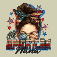 All American Nana Messy Bun Heavy Core Tee | Teevron