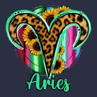 Aries Zodiac Sign Sunflower Leopard Serape Heavyweight Sweatshirt | Teevron